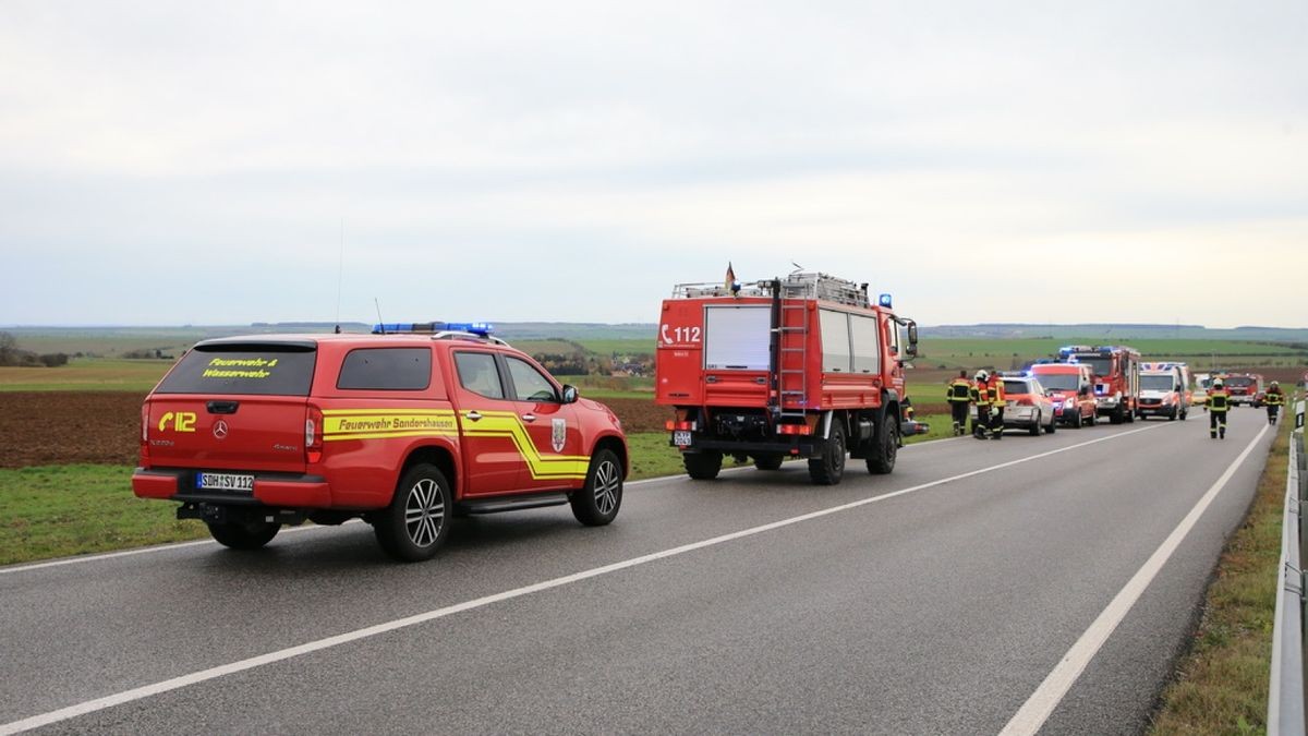 Zu einem Verkehrsunfall kam es am Freitagvormittag auf der B249 zwischen Sondershausen und Ebeleben.