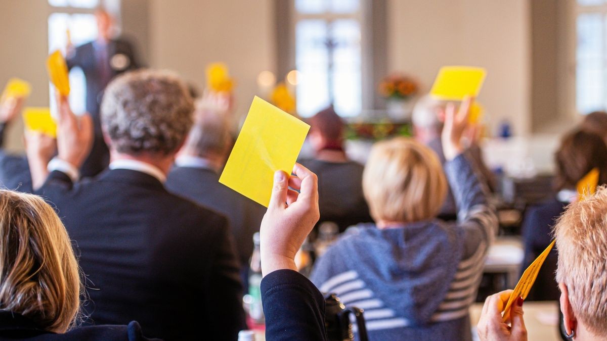 Die Synode tagte am Samstag im Haus der Kirche in Mühlhausen.