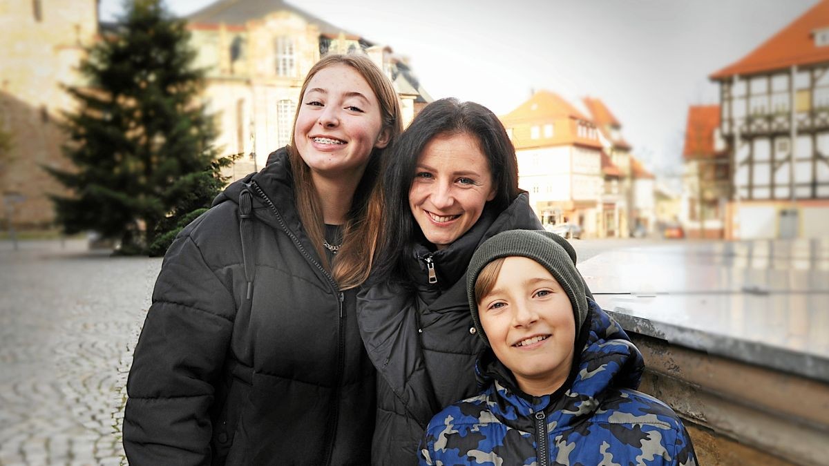 Irina Maslovska wohnt derzeit mit ihren Kindern Anastasia und Gleb in Waltershausen. Sie sind aus der Ukraine vor dem Krieg geflohen.