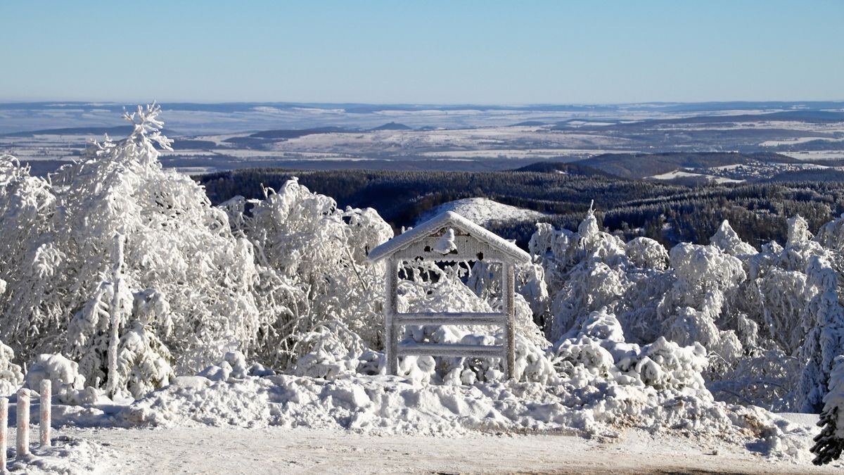 Märchenhafte Winterimpressionen rund um den Inselsberg. 