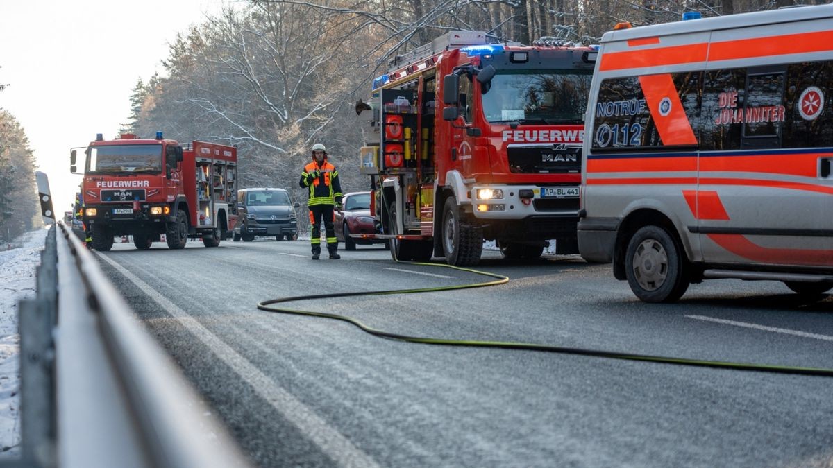 Zum Einsatz kam auch die Freiwillige Feuerwehr Blankenhain.