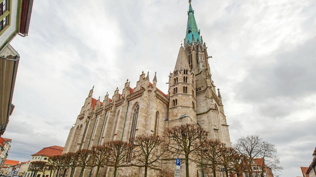 Die Marienkirche ist die repräsentative Kirche in der Mühlhäuser Oberstadt. Um sie rankt sich eine besondere Sage.