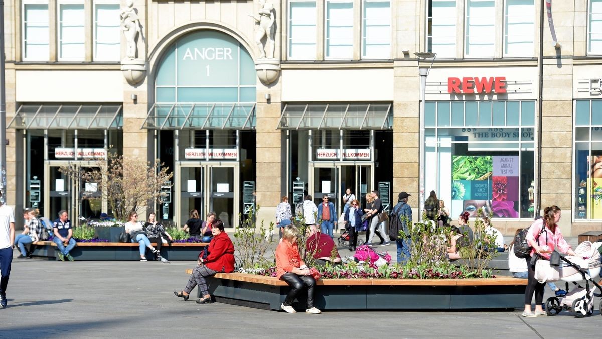 Der Anger gilt als Dreh- und Angelpunkt der Erfurter Innenstadt