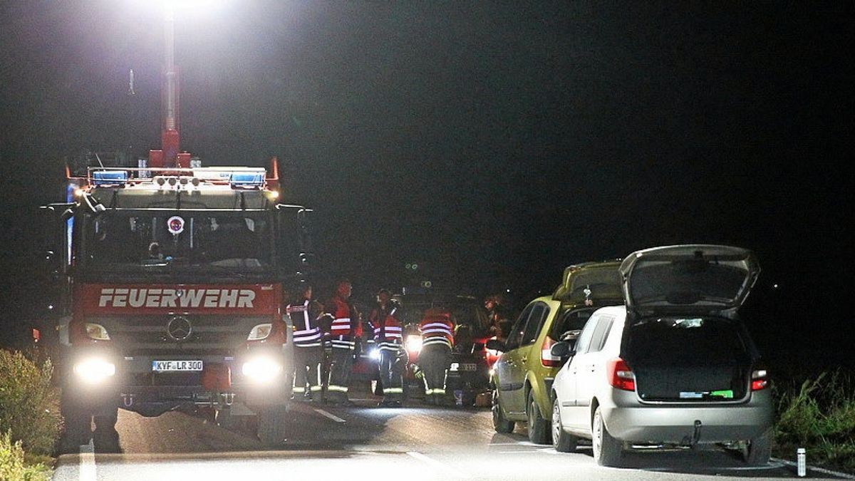 Die Landstraße war nach dem Unfall im Oktober 2021 über mehrere Stunden voll gesperrt gewesen.