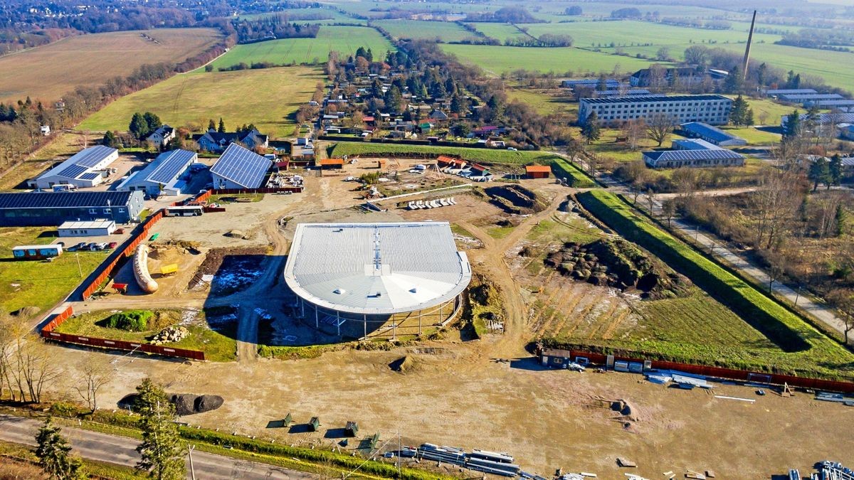 Das 3,7 Hektar große Gelände des Bratwurstmuseums am Mühlhäuser Stadtwald. Die Halle mit der Ausstellung soll der Dreh- und Angelpunkt werden.