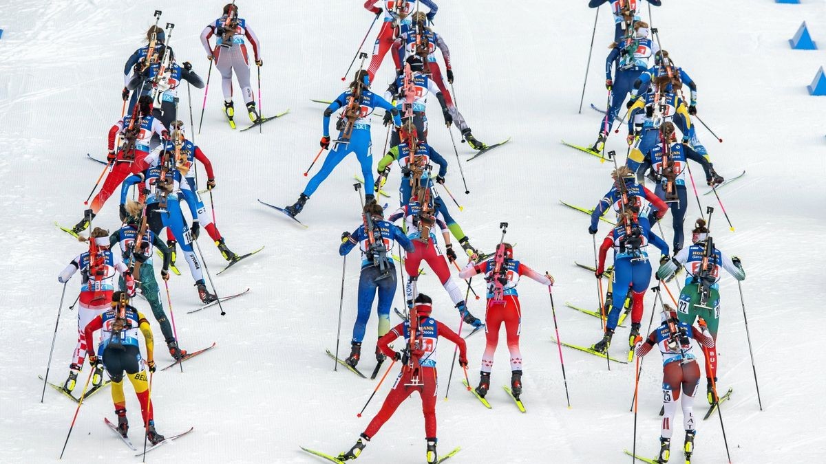 Ob die Biathleten am Samstag an den Start gehen können, ist offen.