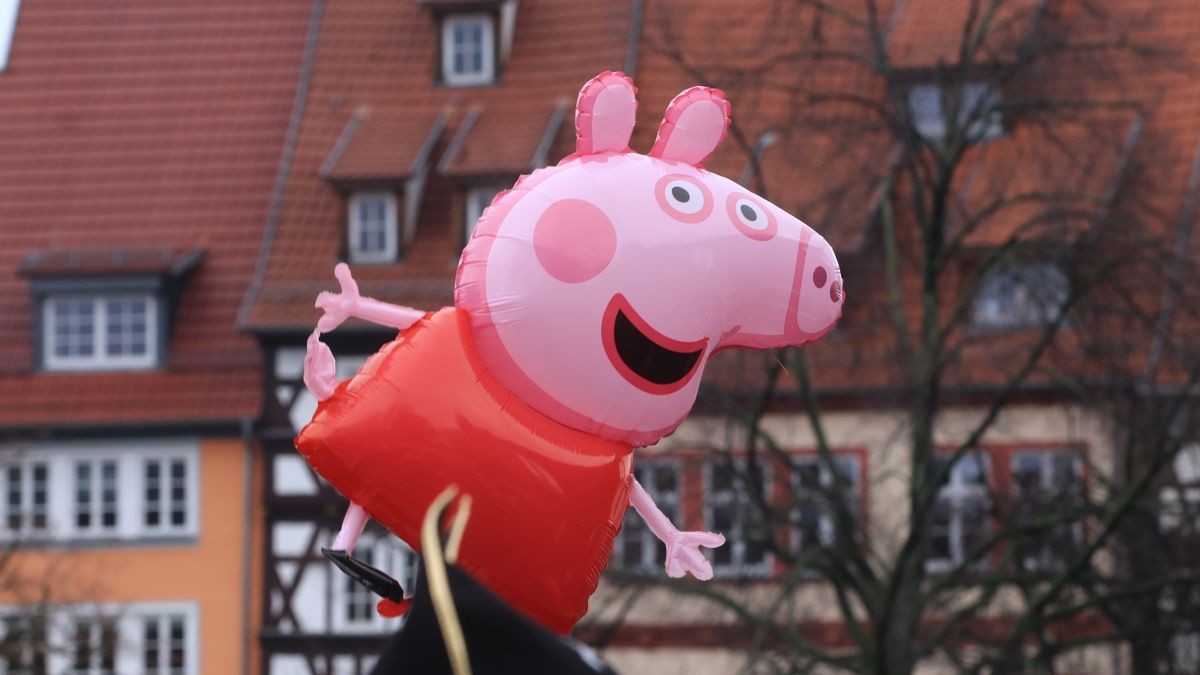 Bilder von der Karnevalsparty auf dem Erfurter Domplatz