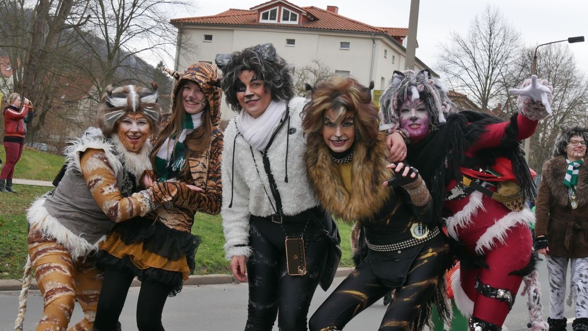 Hunderte Narren aus insgesamt 19 Vereinen Sondershausens und der Umgebung sorgten beim traditionellen Rosenmontagsumzug - dem einzigen in Nordthüringen - für gute Stimmung. Tausende Karnevalsbegeisterte säumten die Straßen und jubelten den Machern der Fünften Jahreszeit zu. Auf dem Marktplatz, dem Ziel des Umzugs, wurde dann noch ausgelassen gefeiert.