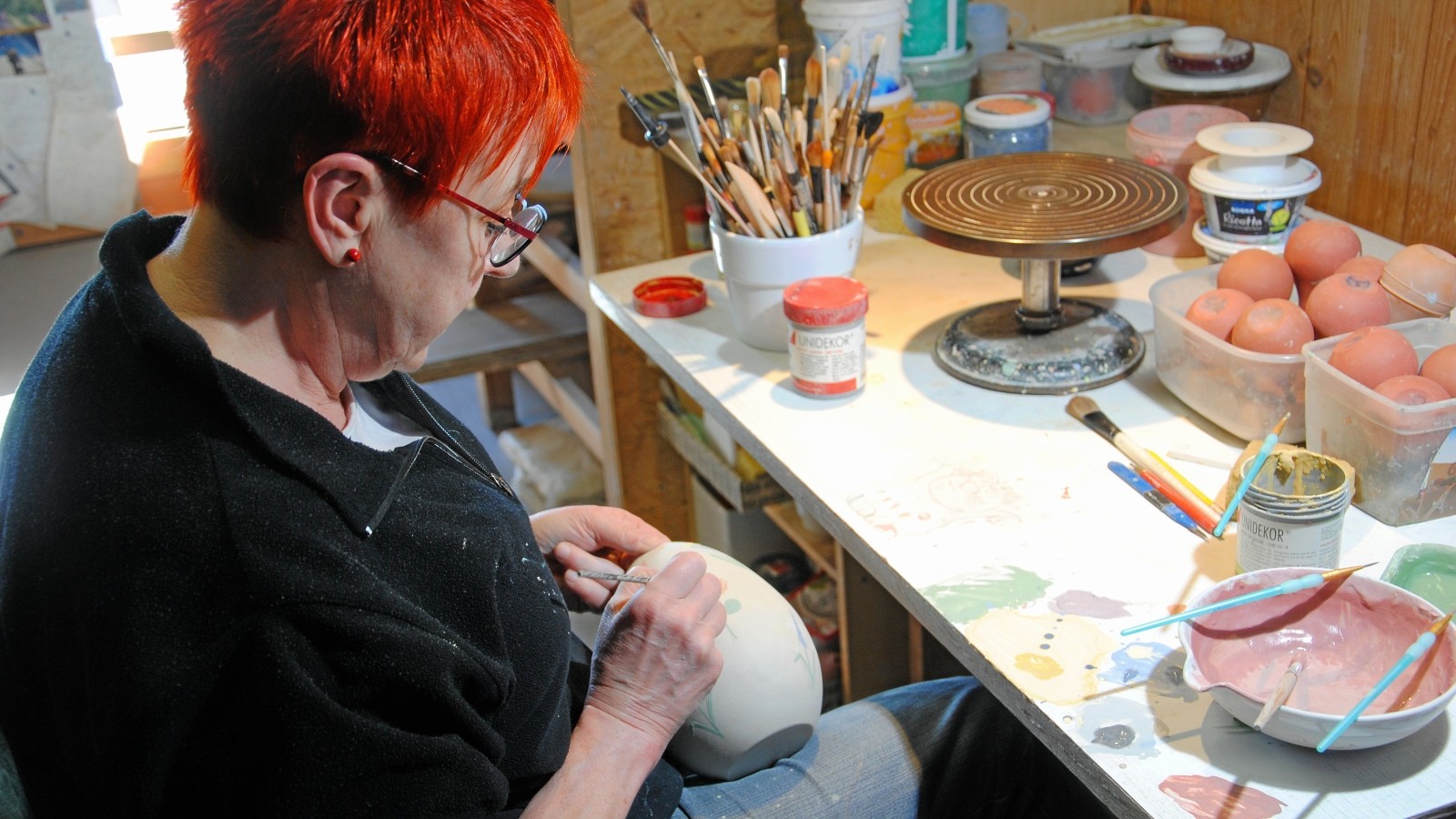 Blick hinter die Kulissen Zum 18. Tag der offenen Töpferei im Saale