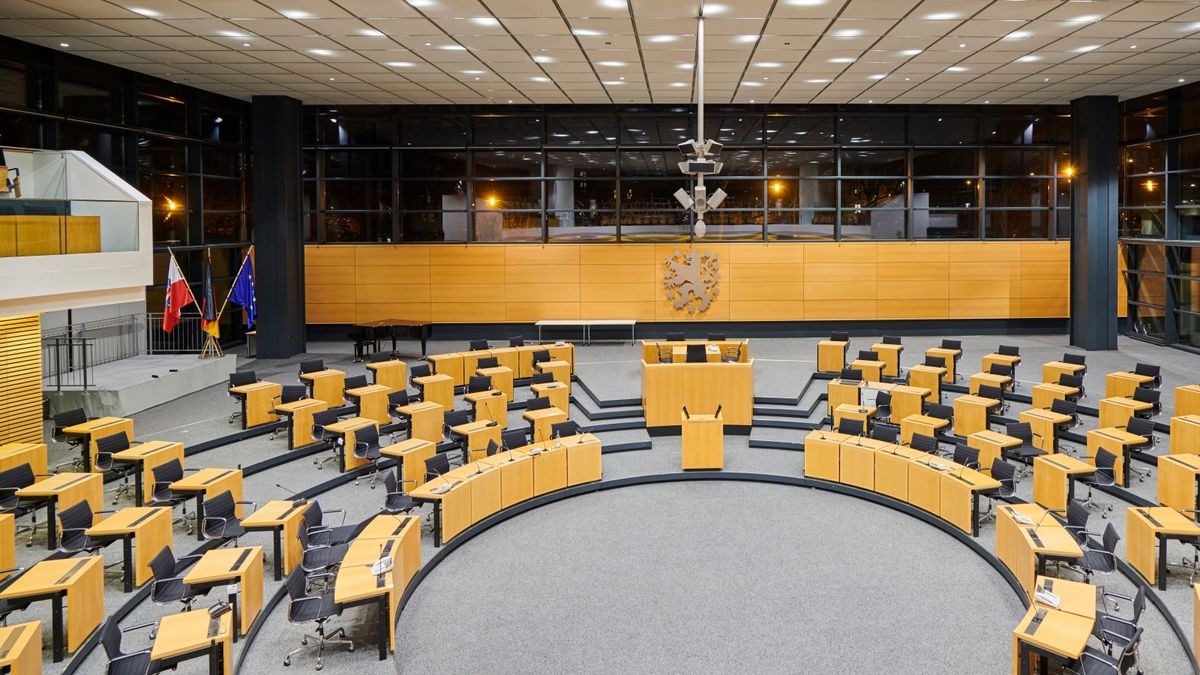 Der Thüringer Landtag in Erfurt (Archivfoto).