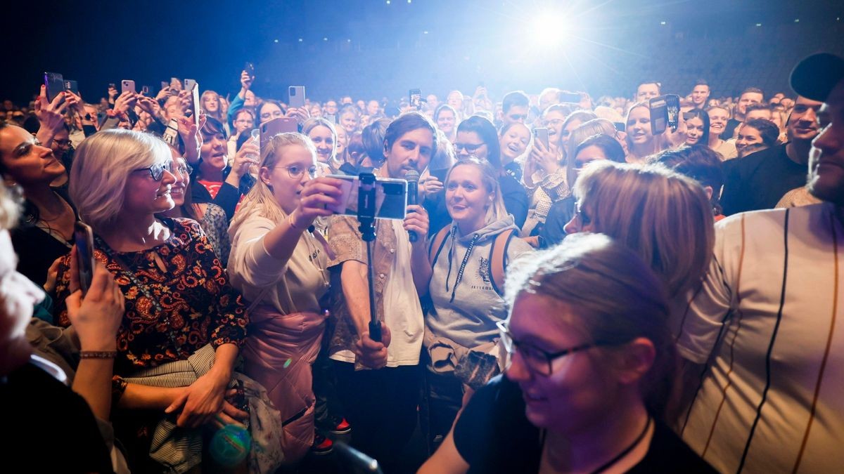 Erfurt, 17.03.2023: Max Giesinger während seinem Auftritt bei der 