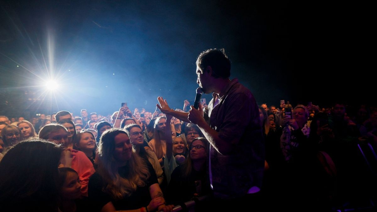 Erfurt, 17.03.2023: Max Giesinger während seinem Auftritt bei der 