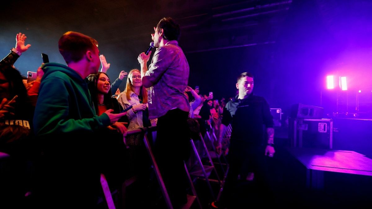 Erfurt, 17.03.2023: Max Giesinger während seinem Auftritt bei der 