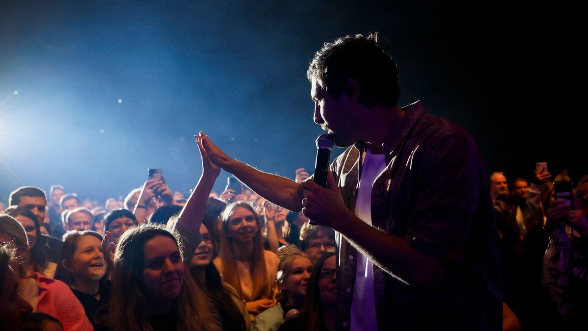 Erfurt, 17.03.2023: Max Giesinger während seinem Auftritt bei der 