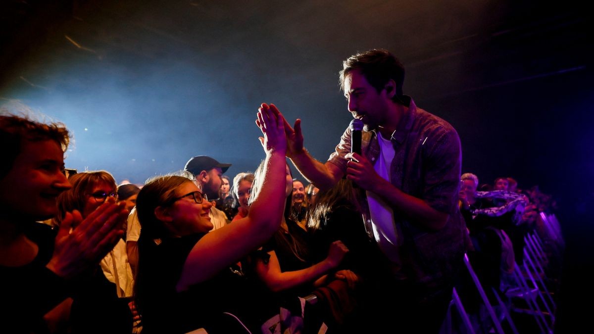 Erfurt, 17.03.2023: Max Giesinger während seinem Auftritt bei der 