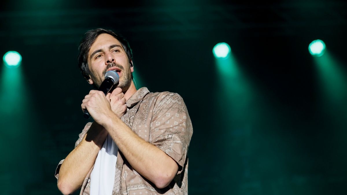 Max Giesinger während seinem Auftritt bei der 