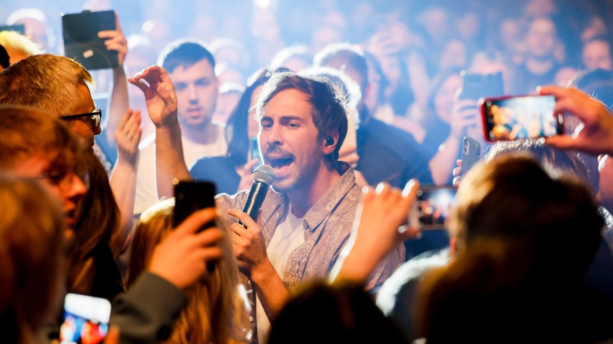 Erfurt, 17.03.2023: Max Giesinger während seinem Auftritt bei der 