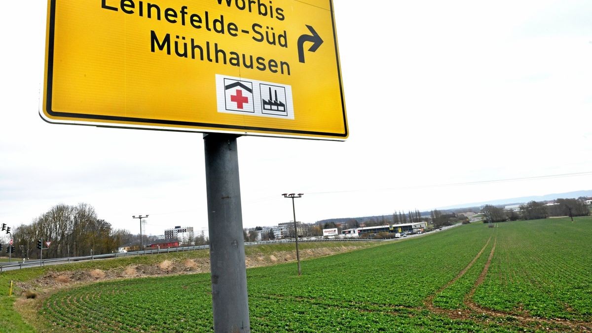 Die Fläche gegenüber des Bau- und des Lebensmittelmarktes in der Leinefelder Südstadt ist aus Sicht der Stadt Leinefelde-Worbis für einen Klinikneubau geeignet.