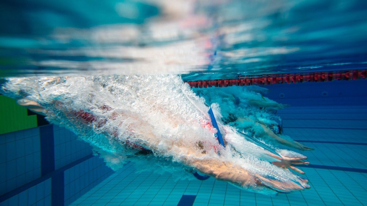 Bilder von den Meisterschaften im Flossenschwimmen.