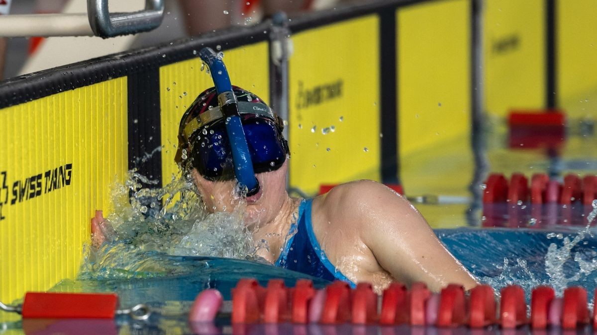 Bilder von den Meisterschaften im Flossenschwimmen.