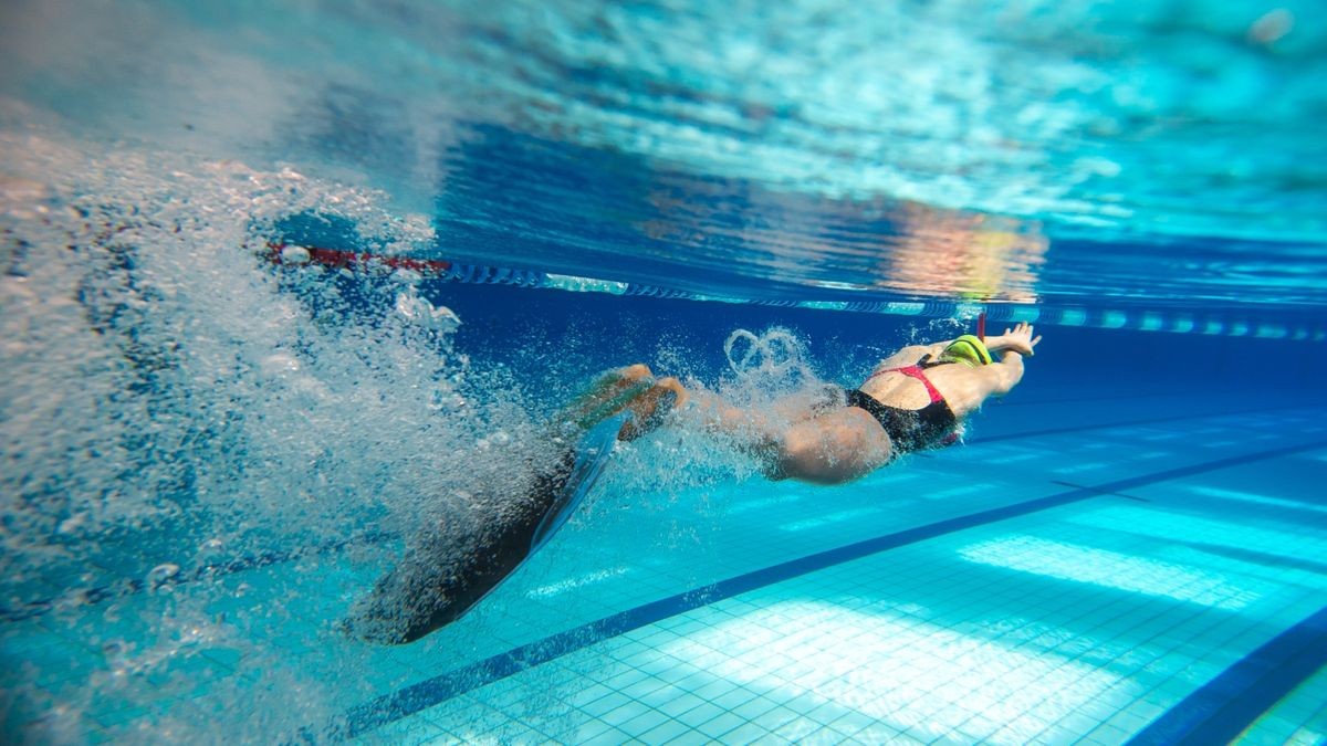 Bilder von den Meisterschaften im Flossenschwimmen.