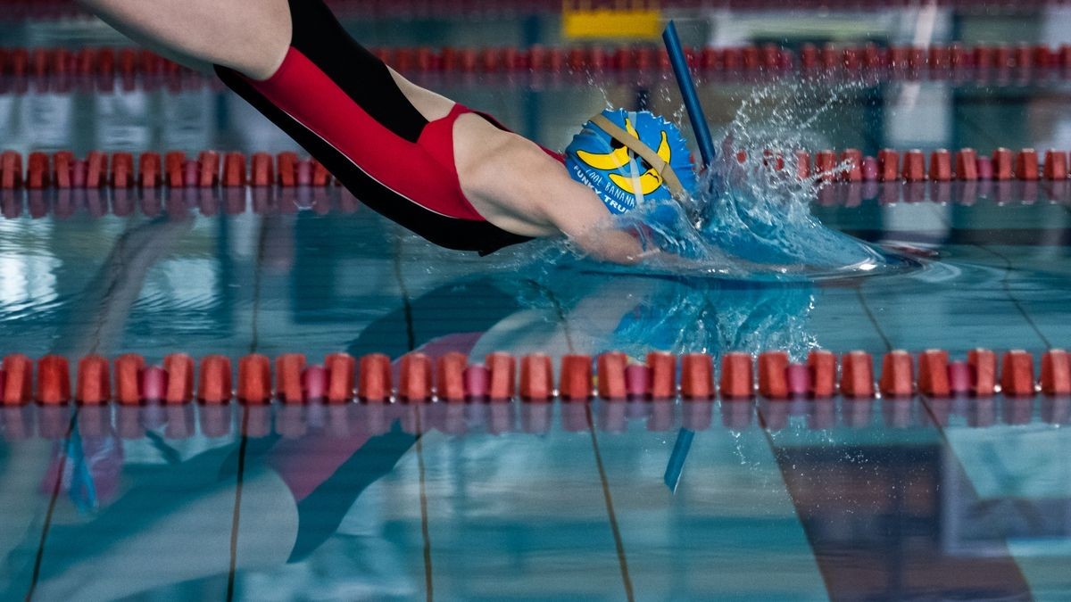 Bilder von den Meisterschaften im Flossenschwimmen.