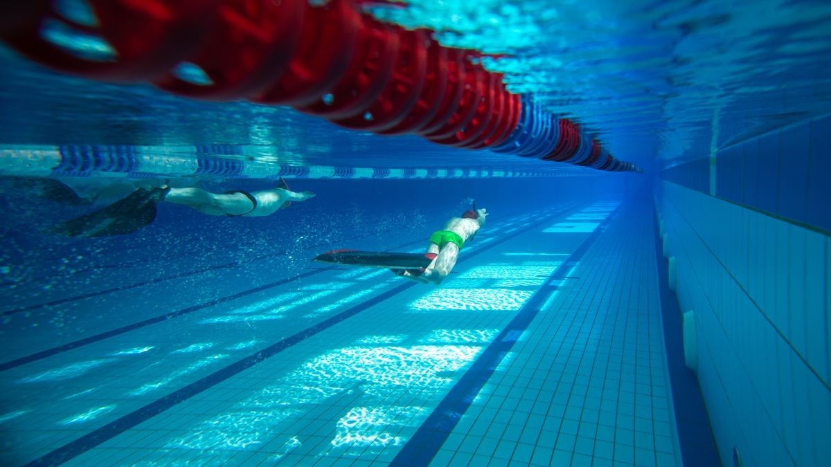 Bilder von den Meisterschaften im Flossenschwimmen.