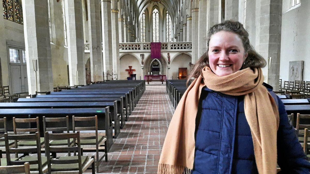 Anne Heisig, Vikarin aus Erfurt, veranstaltet einen Rave in der Predigerkirche