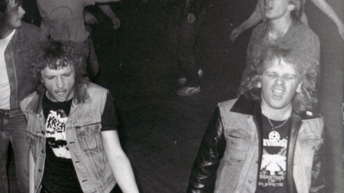 Im Volkshaus fanden regelmäßig Konzerte und Discos statt bei denen auch Heavy Metal gespielt wurde. Dieses Bild entstand im Jahr 1986.