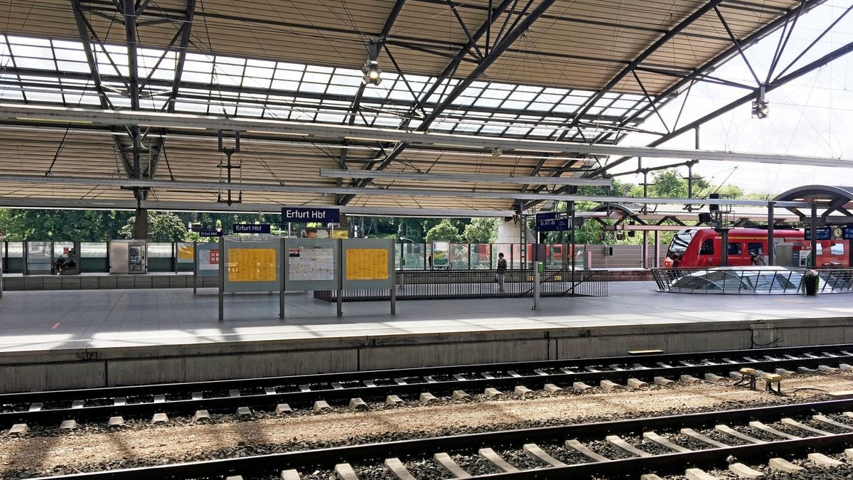 Ein Blick in den Hauptbahnhof von Erfurt. (Symbolfoto)