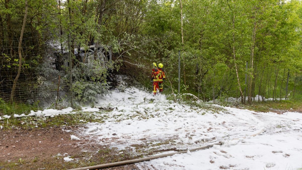 Die A73 war kurzzeitig voll gesperrt