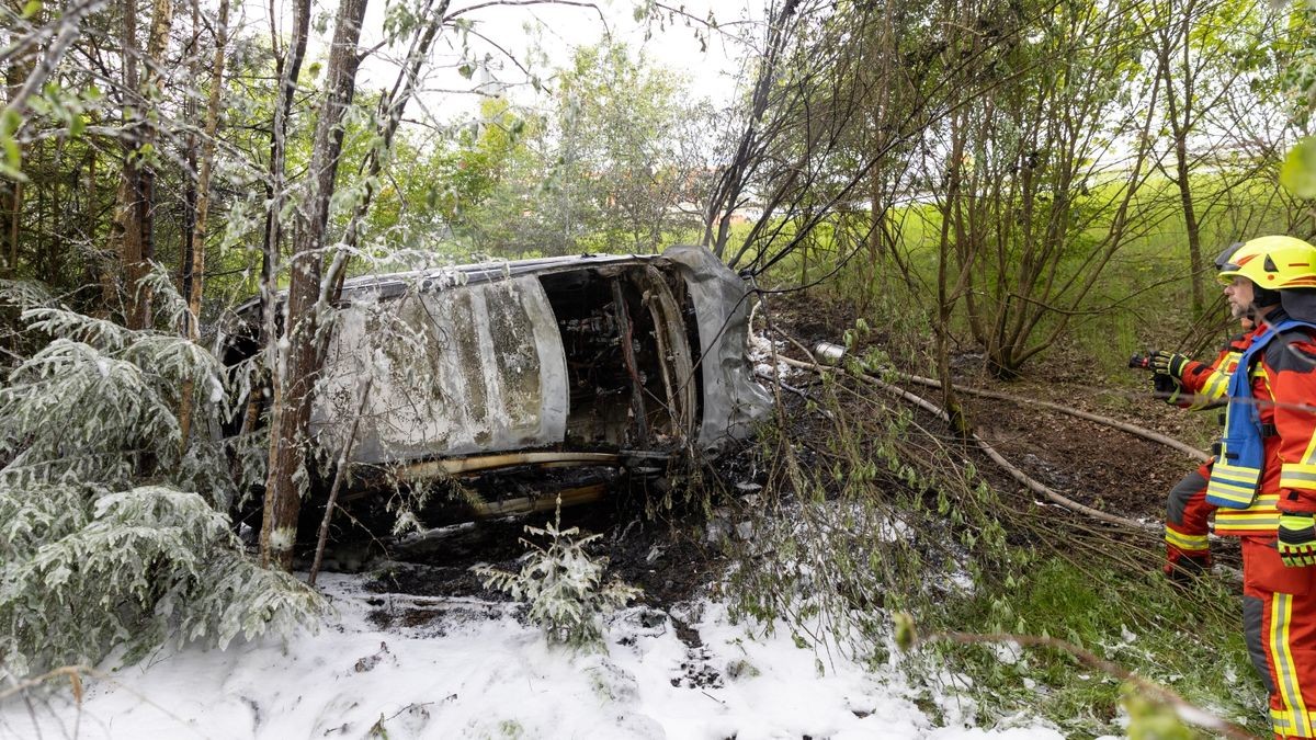 Die A73 war kurzzeitig voll gesperrt