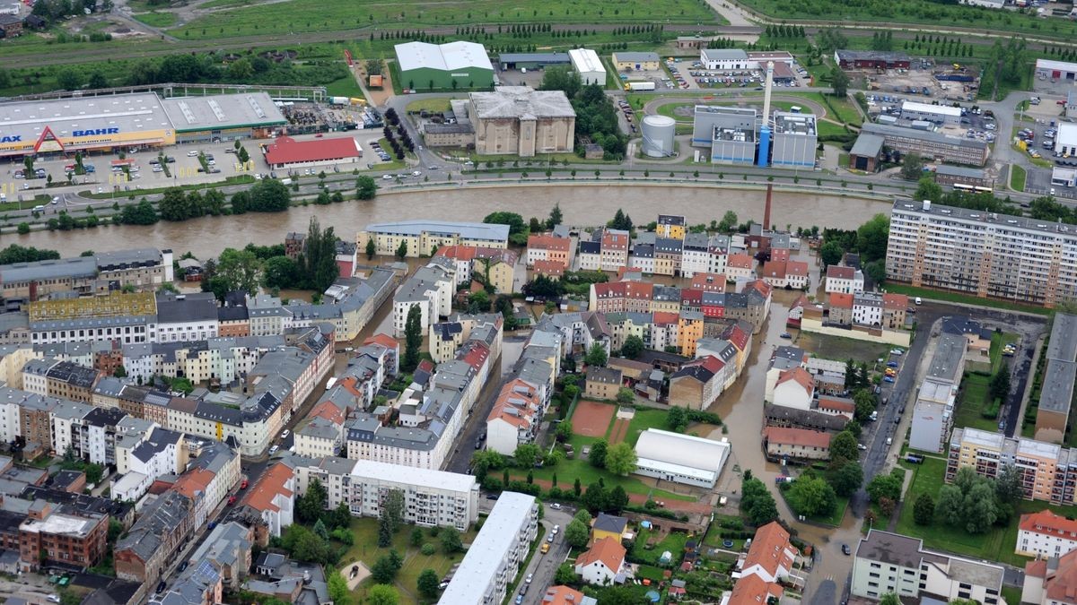 Die Weiße Elster in Gera-Debschwitz.