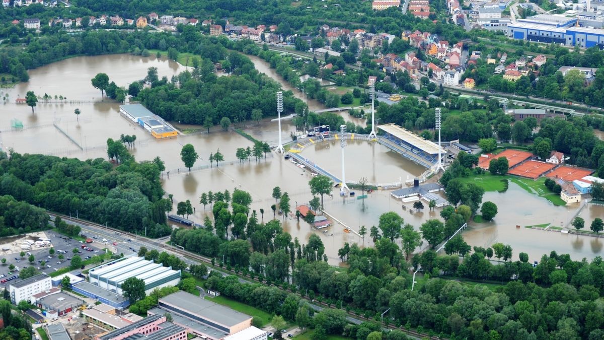 Ende Mai 2013 sorgten mehrere Tiefdruckgebiete für tagelang anhaltenden Regen in Ostthüringen.