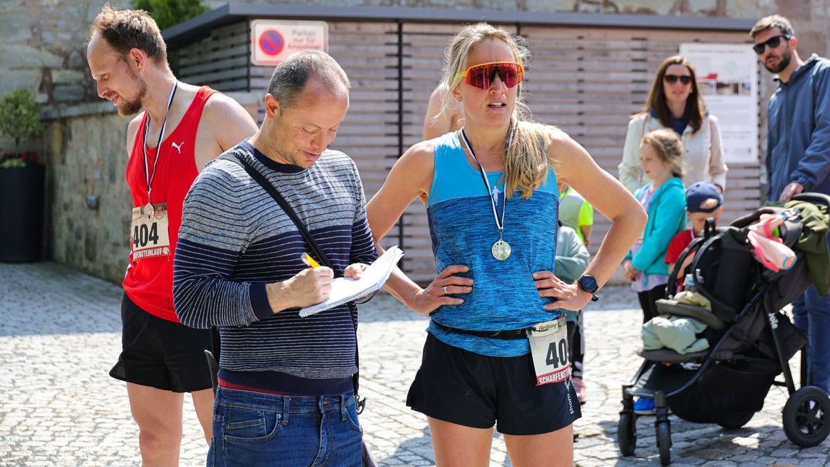 Siegerin 18 km Lauf Tina Gebhard