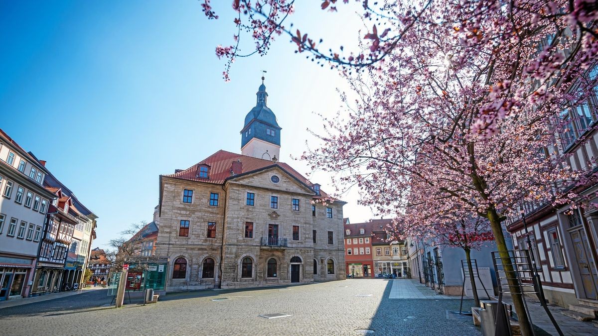 Die Stadtverwaltung im Rathaus von Bad Langensalza ist aktuell nicht arbeitsfähig. 