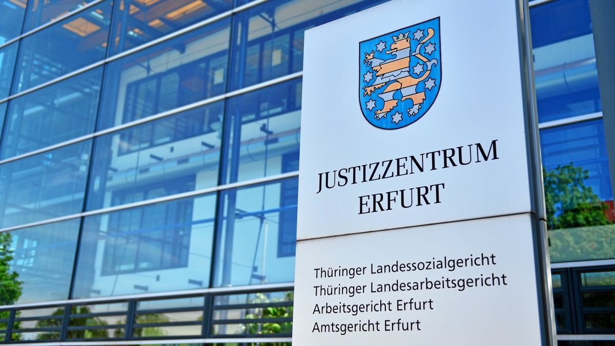 Das Justizzentrum Erfurt ist auch Sitz der Staatsanwaltschaft (Symbolfoto).