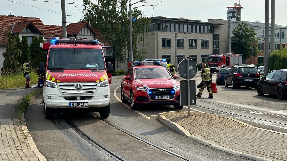 Der Straßenverkehr war für etwa eine halbe Stunde rund um die Zwötzener Brücke eingeschränkt.