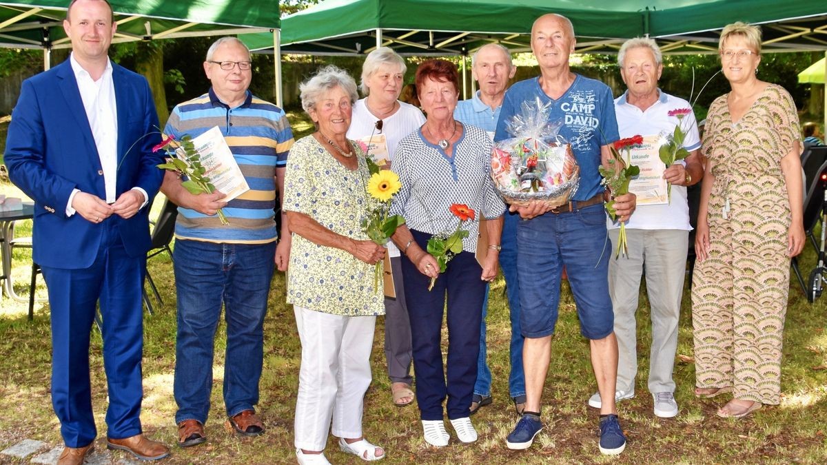 Teichfest der Pößnecker Volkssolidarität Langjährige Mitglieder und