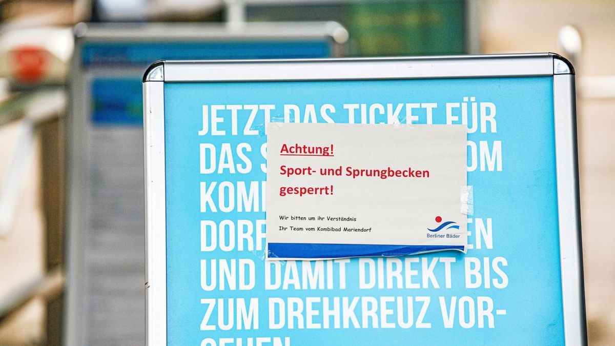 Kombibad Mariendorf Nächstes Berliner SchwimmbadÄrgernis wegen Schäden