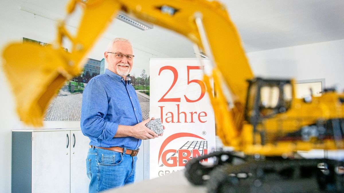 Helmut Ostermann ist Geschäftsführer seines Granitbau-Unternehmens in Nordhausen.