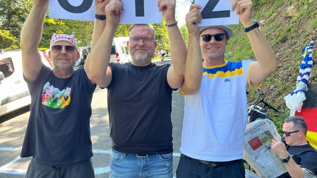 Die Geraer Radsport-Fans Maik Wallach, Timo Orehovec, Gerhard König, André Reichenauer und Mike Pawelka waren auch 2023 wieder bei drei Bergetappen der Tour de France dabei. Dabei sammelten sie reichlich Eindrücke, Fotos mit Fahrern und Fans sowie so manches Souvenir. 