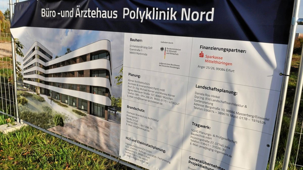 Im Herbst 2022 begann in Erfurt der Bau des Büro- und Ärztehauses „Polyklinik Nord“.