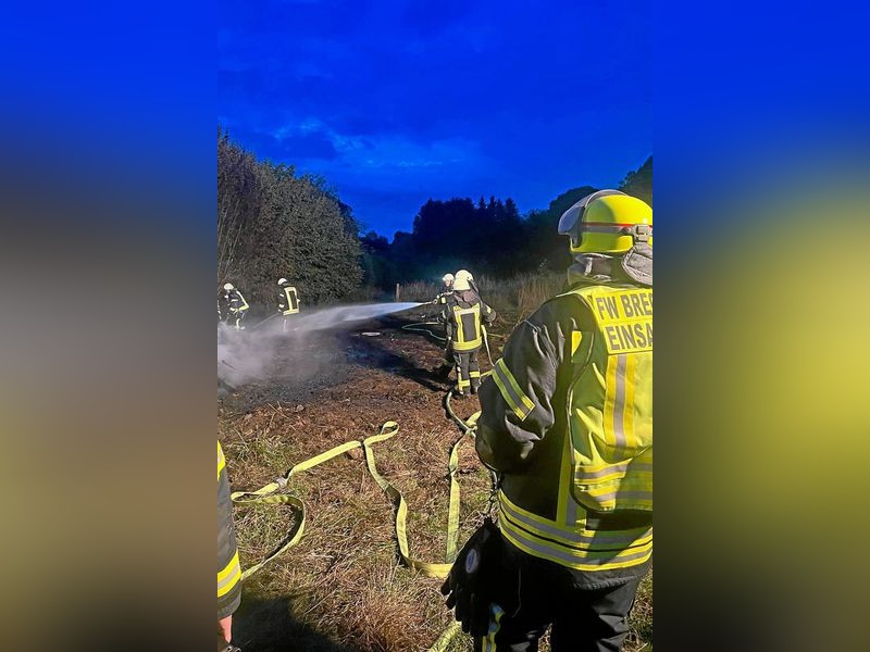 Breckerfeld Brand am Loh Landwirt kommt Rettern zur Hilfe