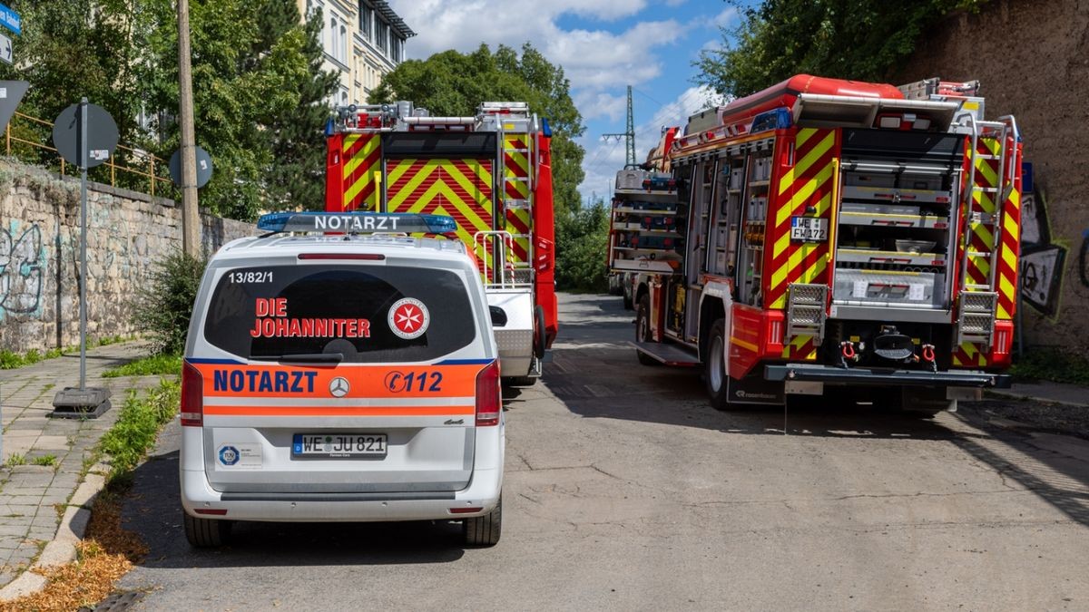 Im Bereich der Unterführung wurde sie dabei von einem rückwärtsfahrenden Transporter erfasst und unter dem Fahrzeug eingeklemmt. 