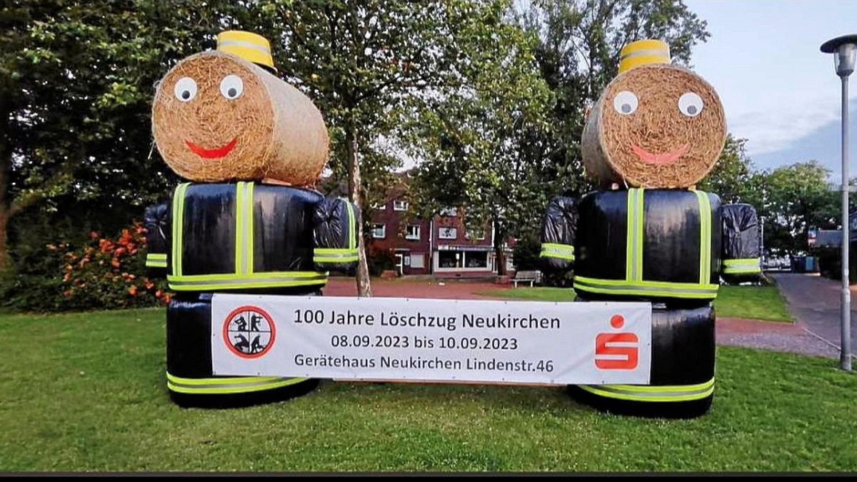 NeukirchenVluyn Strohfiguren zerstört Brandstiftung?