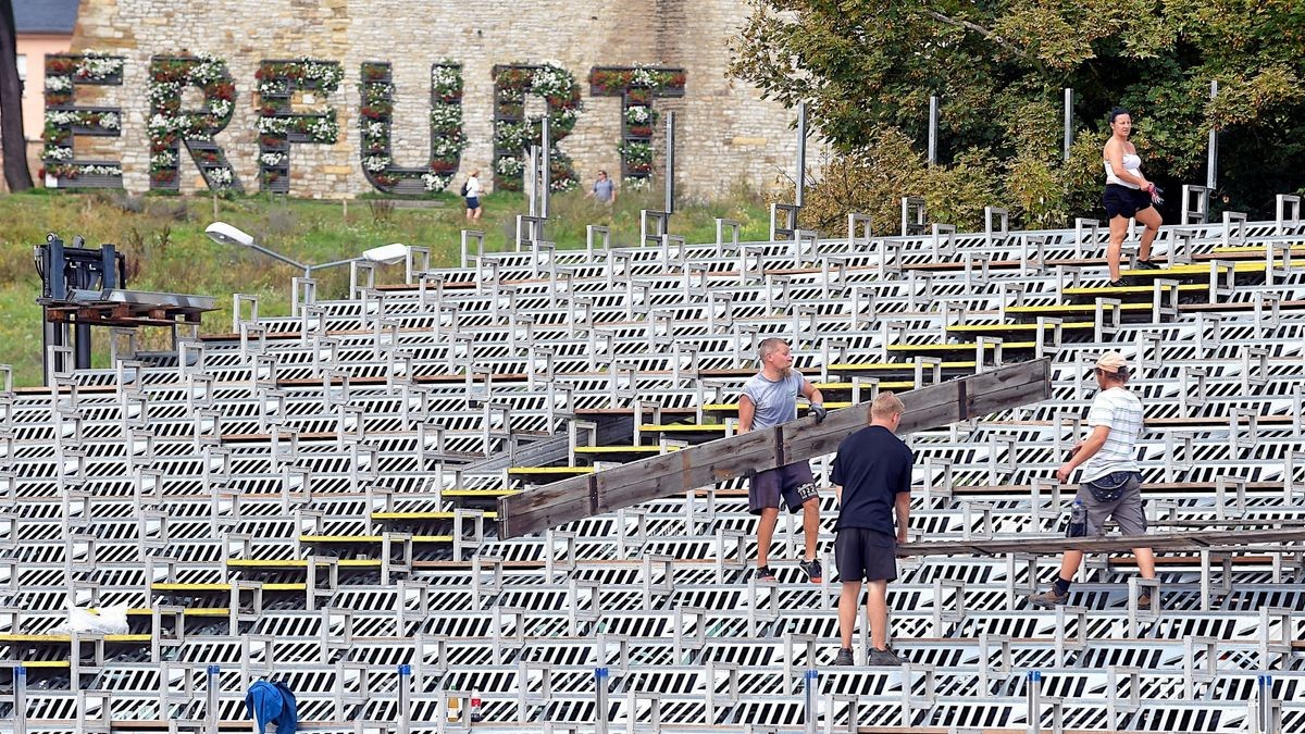  Erfurter Sommer-Konzerte: So läuft der Domplatz-Aufbau für Roland Bildidee 