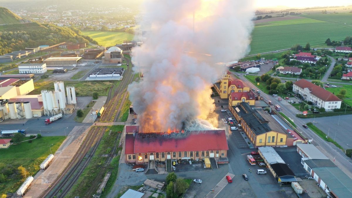 Weitere Bilder des Feuerwehreinsatzes in Bleicherode.