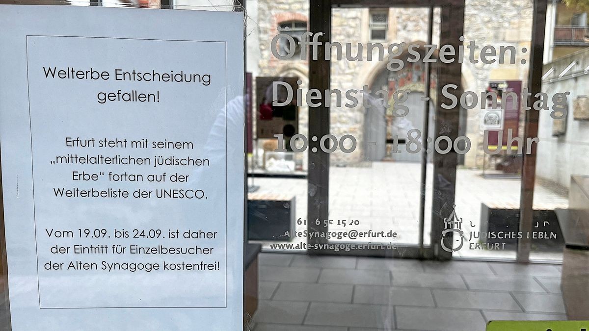 Trotz Welterbe-Titel bleibt die Alte Synagoge montags geschlossen.