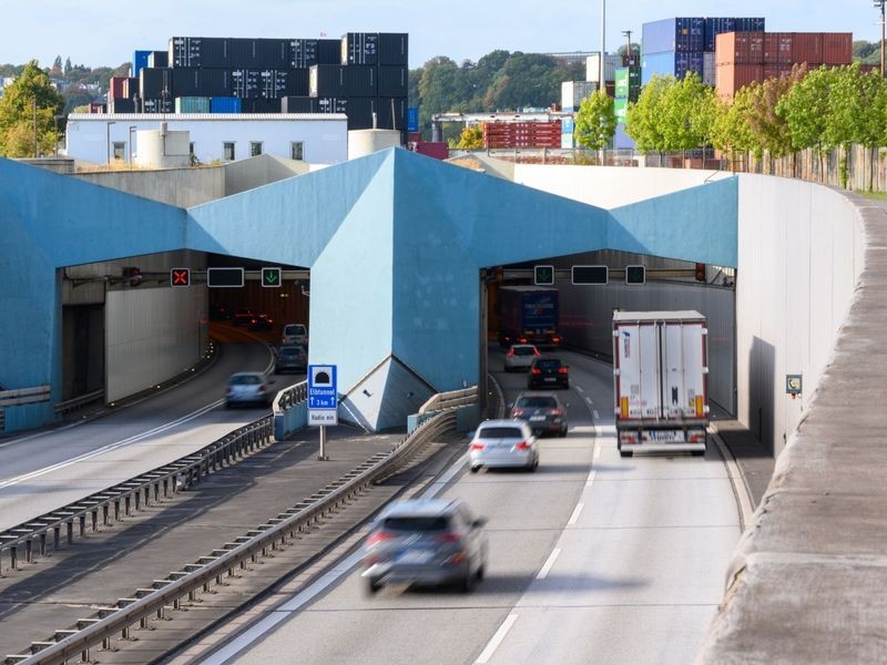 A7 in Hamburg am Wochenende voll gesperrt